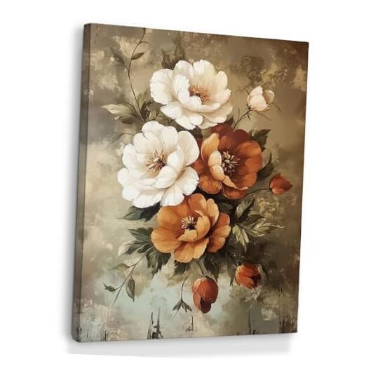XINCEYWJ Vintage Floral Wall Art Decor, Rustic Cottagecore 14"L x 11"W floral-1