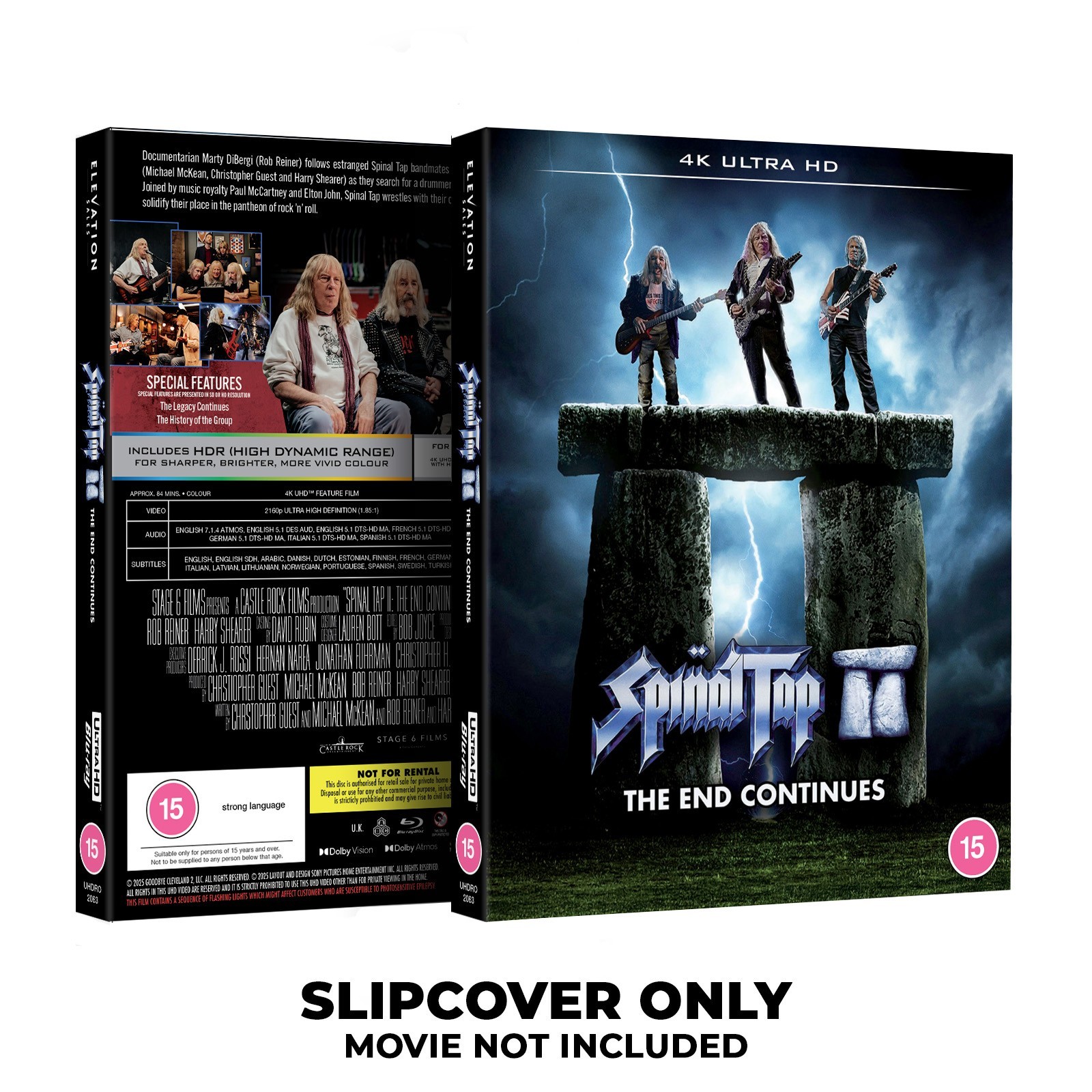 Spinal Tap 2 4K Ultra Bluray Slipcover Only Custom Handmade (NO DISC)