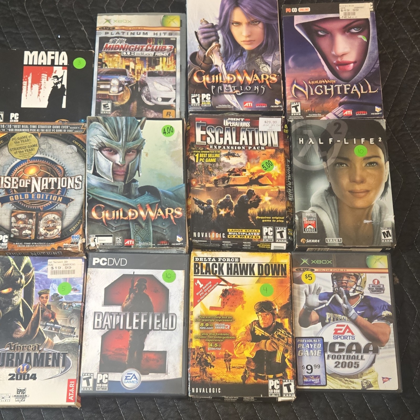 EA Games Rockstar Illusion Novalogic Atari PC & Xbox Game Lot Action Strategy