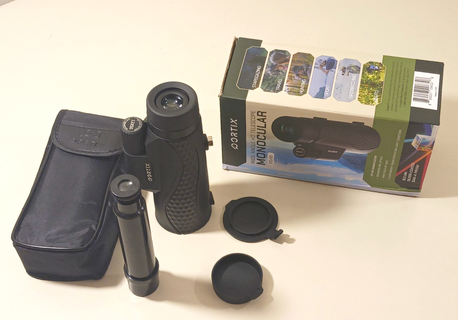 Portix Monocular T12x50 Wide Angle HD Telescope BAK4 Meade 5x24 Finderscope Lot