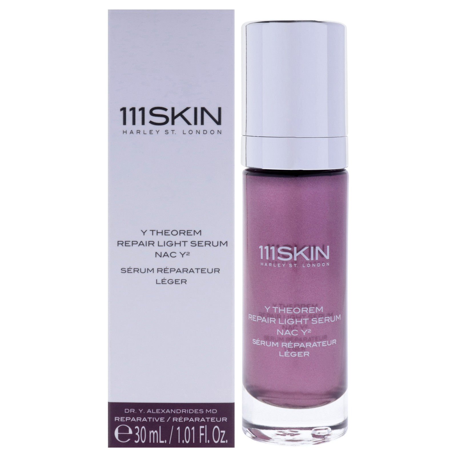 2 Pack Y Theorem Repair Light Serum NAC Y2 by 111Skin for Unisex - 1.01 oz Serum