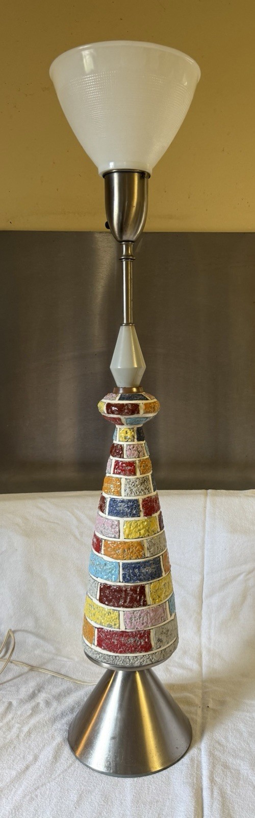 Mid Century Italian Pottery Lamp Raymor Bitossi Vintage Italy