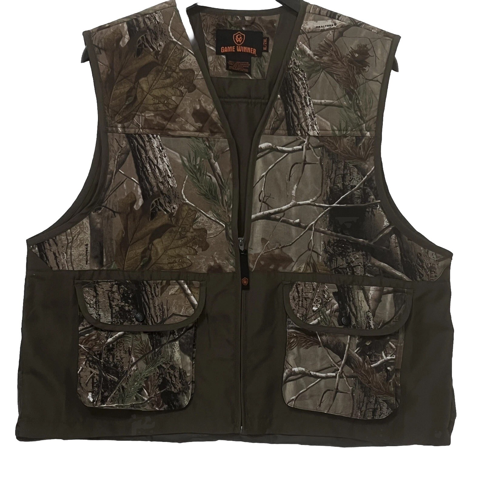 Game Winner Hunting Padded Camo Vest Jacket Realtree Hardwoods AP Men XL/2XL