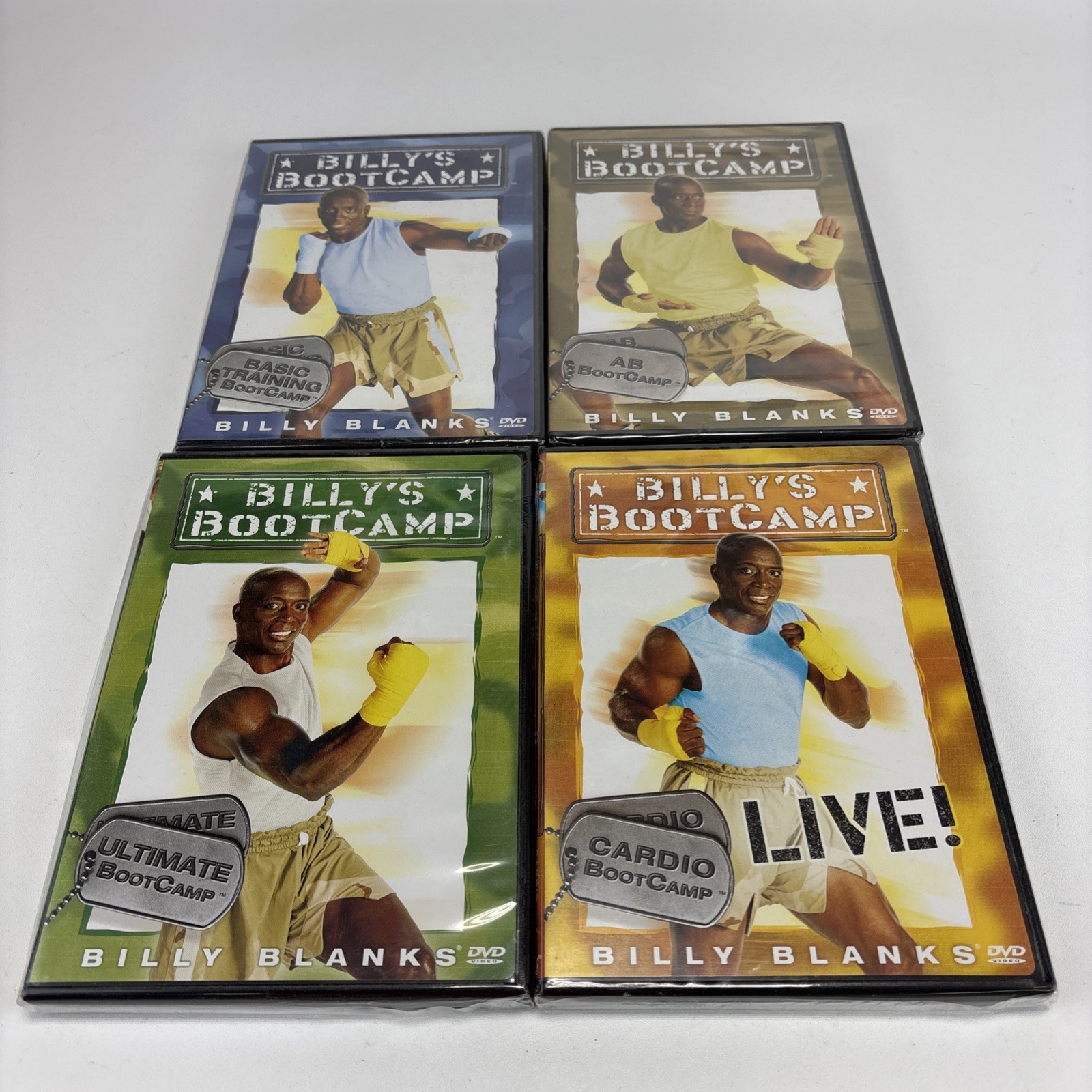 Billy Blanks Boot Camp Tae Bo DVD Lot of 4 Brand New Sealed Exercise Fitness FS