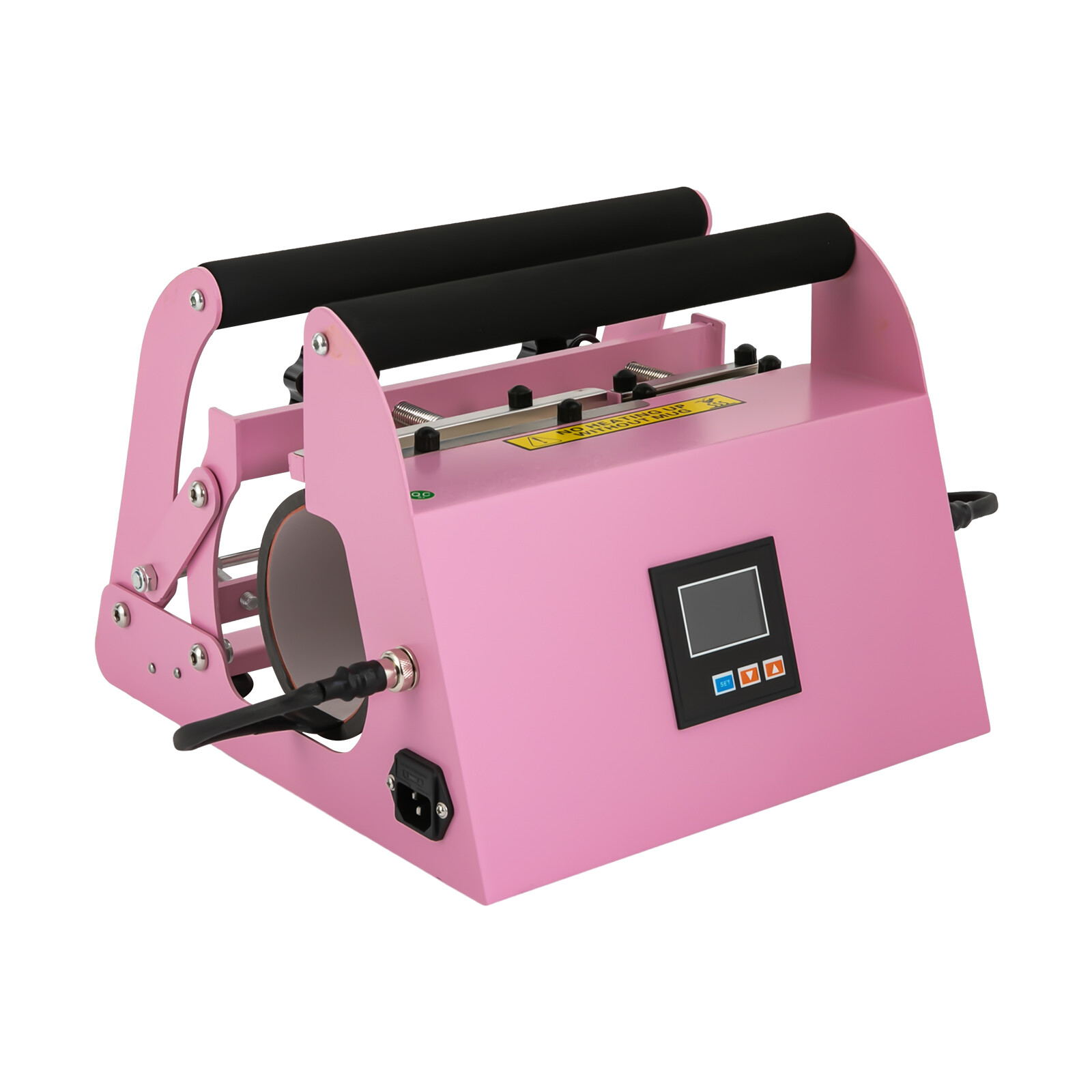 500W Car Cup Mug Press Heat Machine Tumbler Heat Press Machine Pink NEW