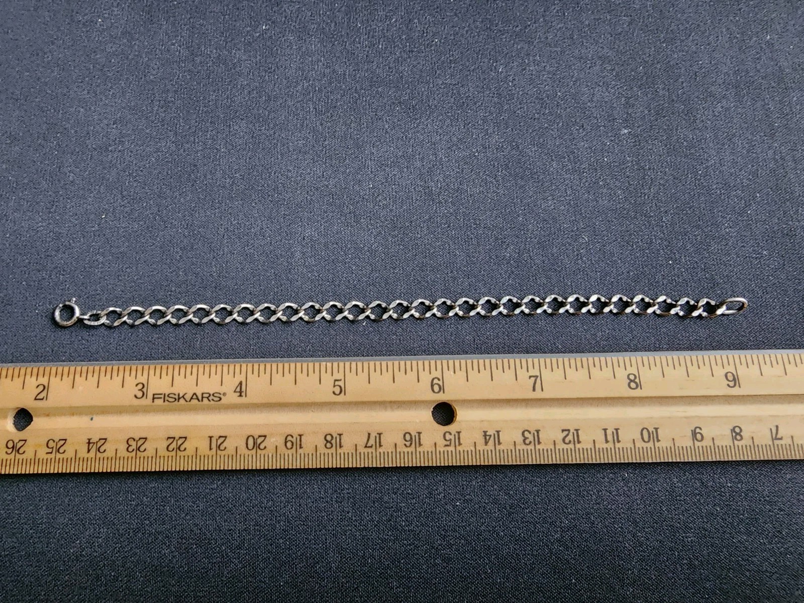 Vintage Sterling Silver Silver Charm Bracelet Marked/Tested+ 