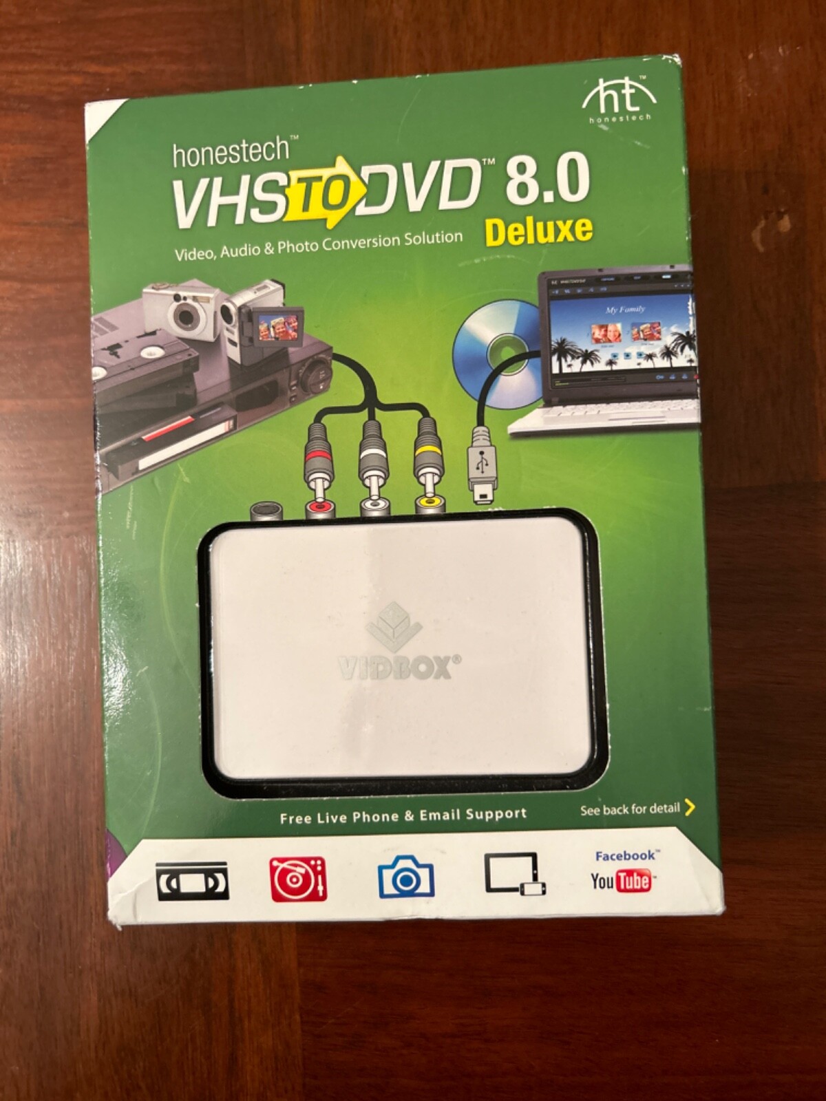 HONESTECH VHS TO DVD 8.0 DELUXE, VIDEO, AUDIO & PHOTO CONVERSION SOLUTION.NEW