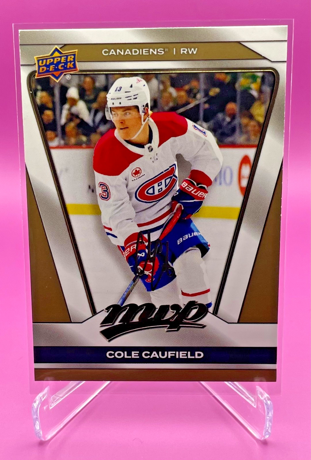 2025-26 Upper Deck MVP Hockey: Cole Caufield, Gold Script, #193