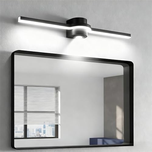  Bathroom Light Fixtures Over Mirror – Vanity Light for Bathroom 24 Inch Black