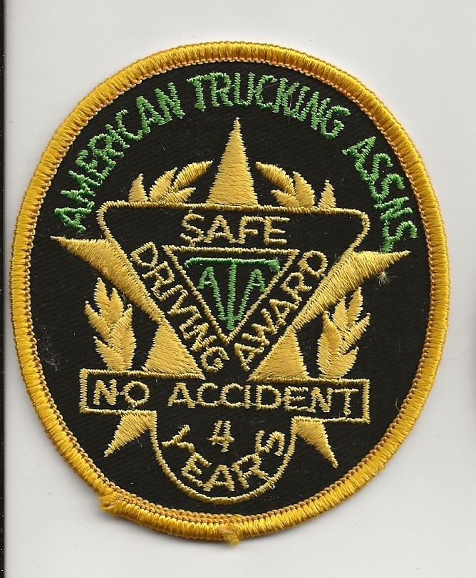 ATA (American Trucking Association) 4 yr safe driver patch