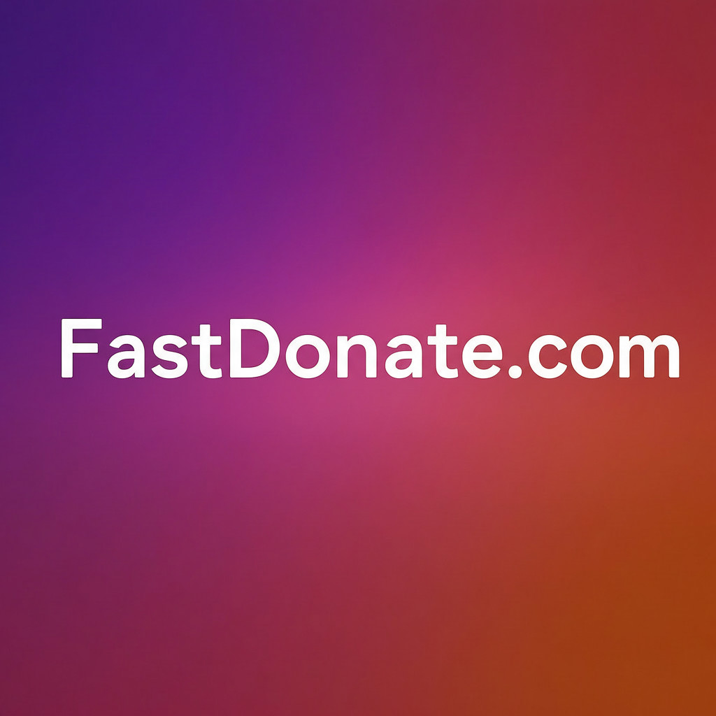 FastDonate.com - Premium 2-Word .COM Domain Name Donate Nonprofit Fundraising