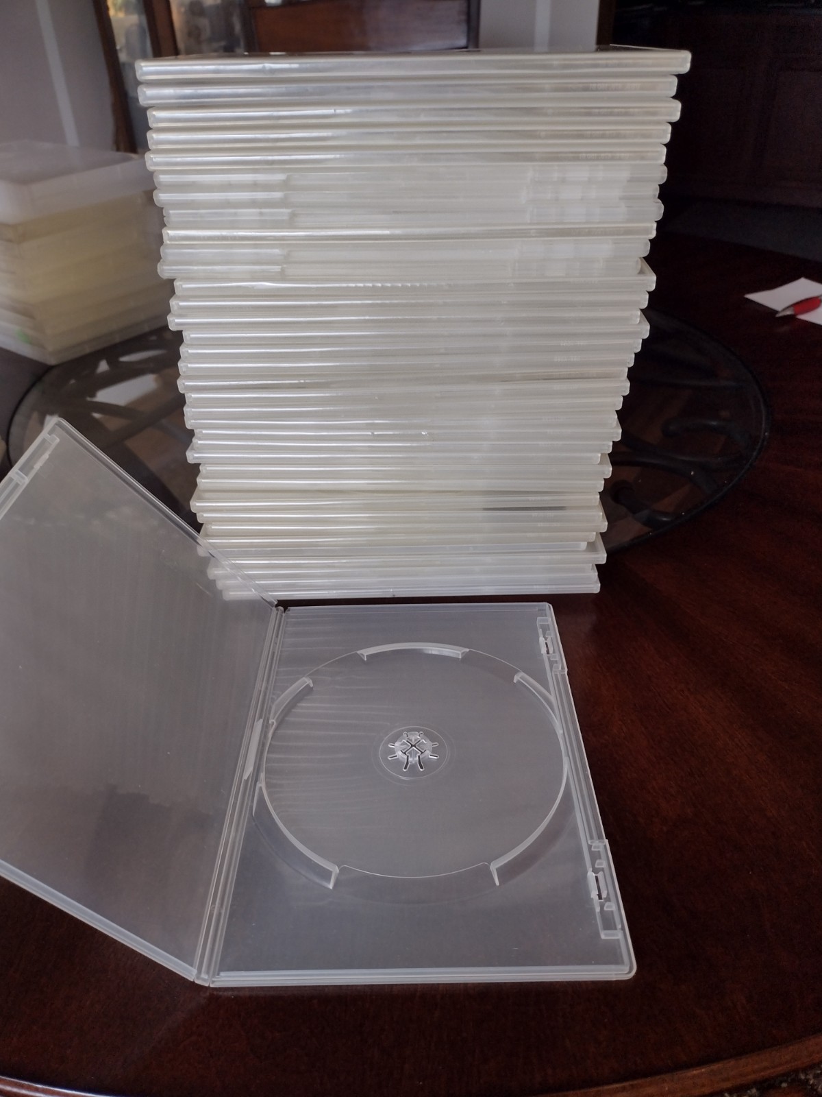 37--CLEAR-- 1-DISC-DVD-- 14MM PREMIUM-- REPLACEMENT STORAGE-- CASES-VG+