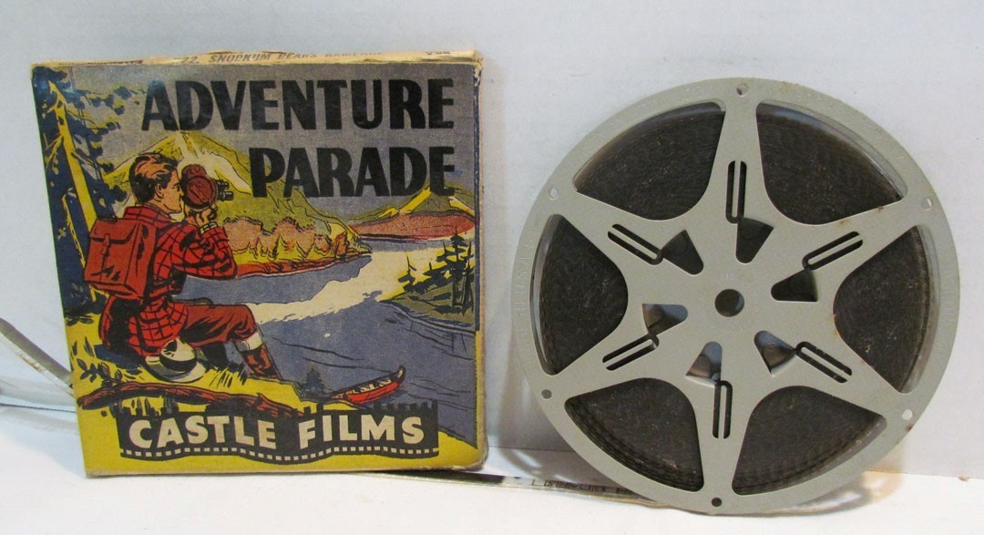 CASTLE FILMS ADVENTURE PARADE SKOOKUM BEARS RAMPAGE 8mm HOME MOVIE 8 mm # 622