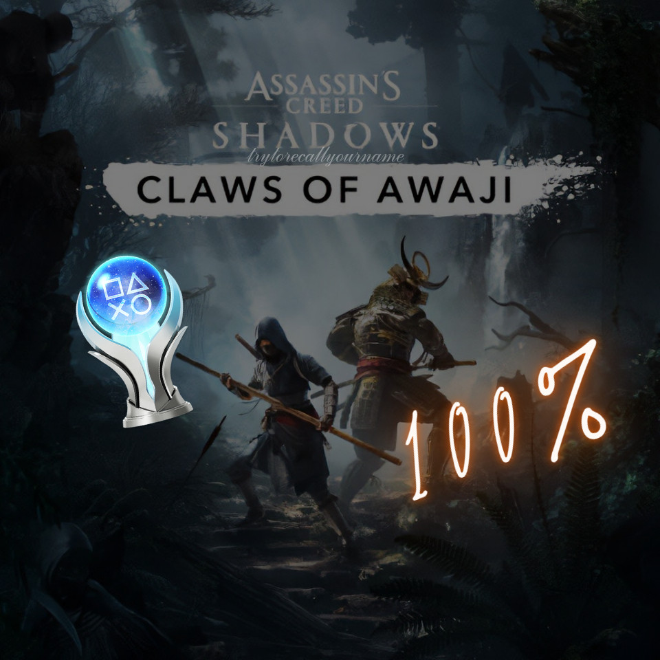 CLAWS OF AWAJI: ASSASSIN'S CREED SHADOWS DLC PS5 Platinum Trophy Service FAST
