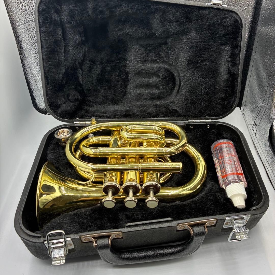 Good Condition JUPITER JPT-416 Pocket Trumpet Jupiter