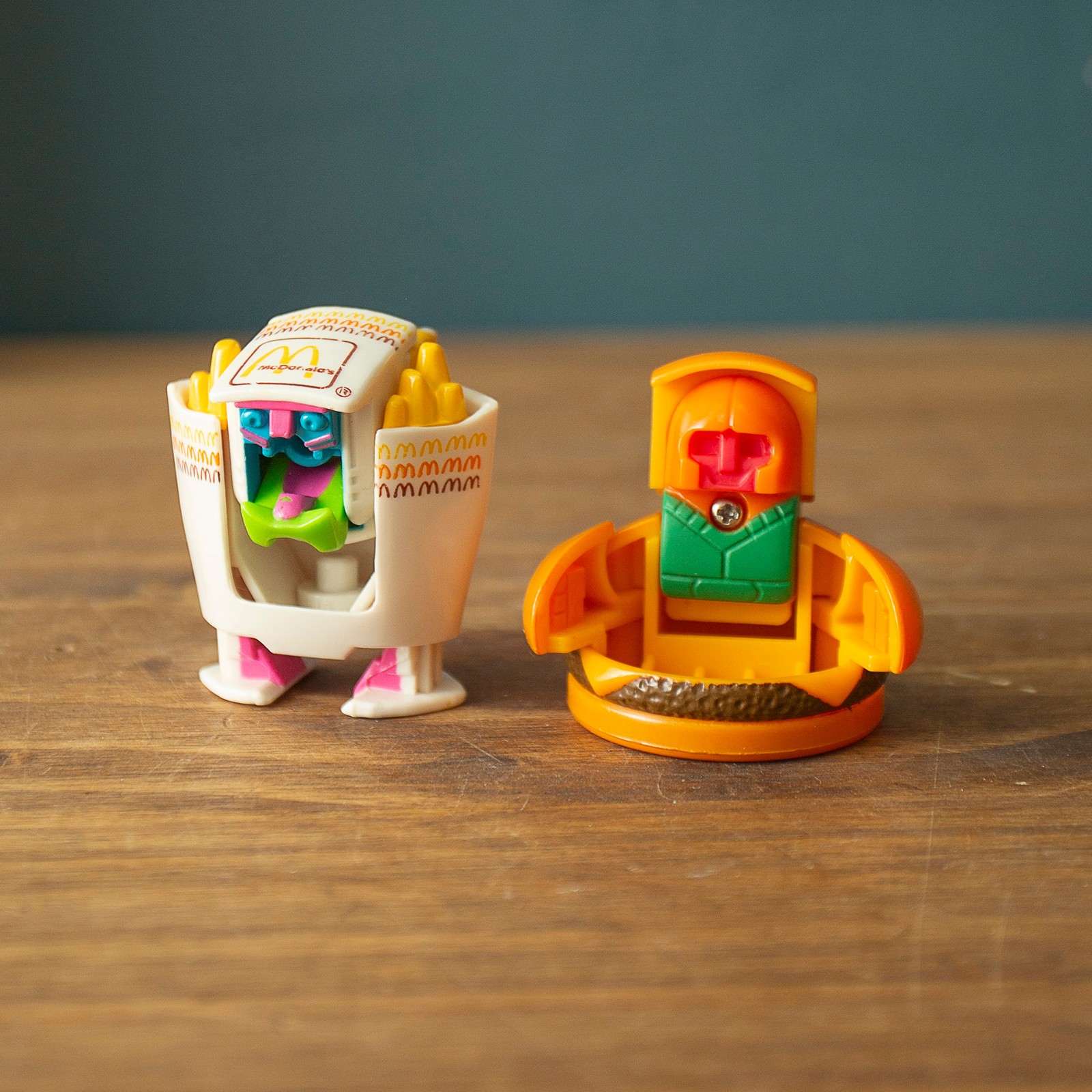 Vtg McDonald's Changeables Small Fries Cheeseburger Happy Meal Toy