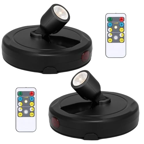 Spotlight Battery Powered, Wireless Picture Light, Accent Spot Light for Black