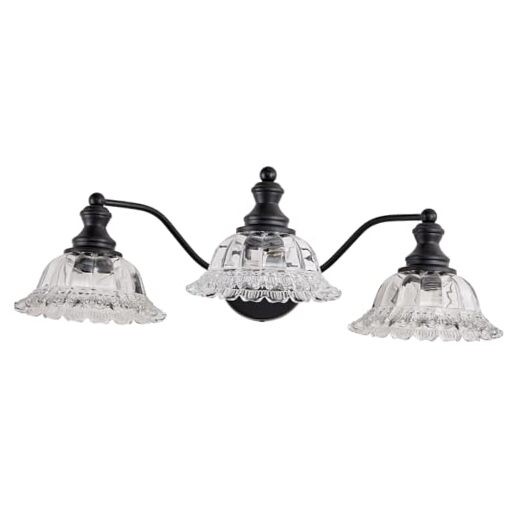 Farmhouse Vanity Lights for Bathroom Light Fixtures Vanity Lights 3 Light Black