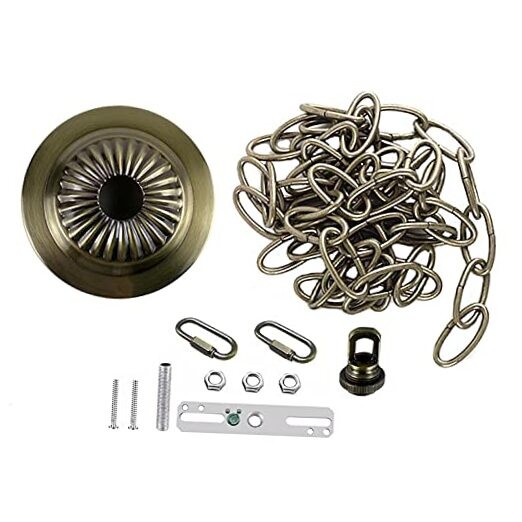  Light Fixture 5”Canopy Kit with 6 Feet Pendant Light Chain Accessories, 