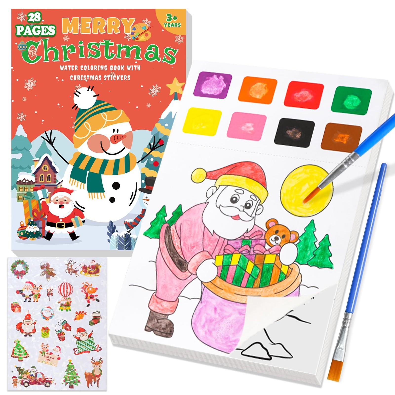 Yeolepor Christmas Crafts for Kids - Paint with Water Books and 