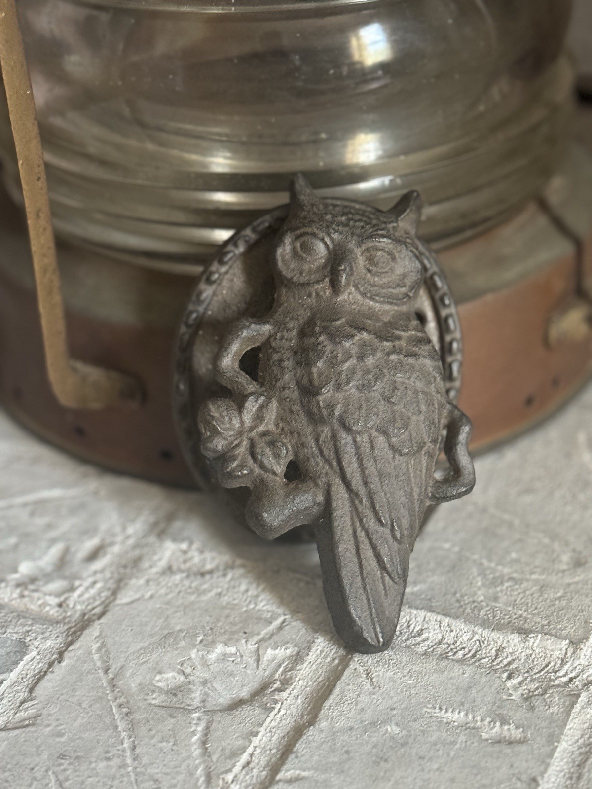 Cast Iron Owl Vintage Antique Style Door Knocker