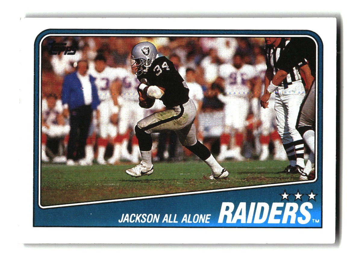 1988 Topps #325 Raiders Team Leaders - Bo Jackson