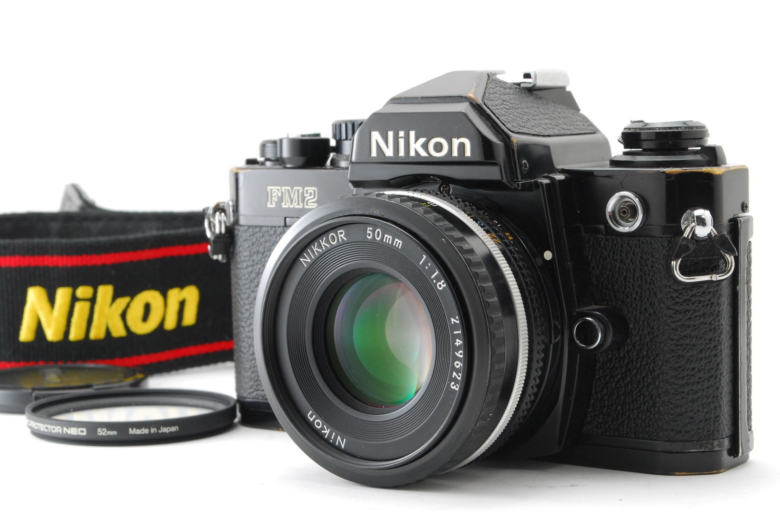[Near MINT] Nikon New FM2 FM2N SLR Black 35mm Film Camera Ai-s 50mm f1.8 JAPAN