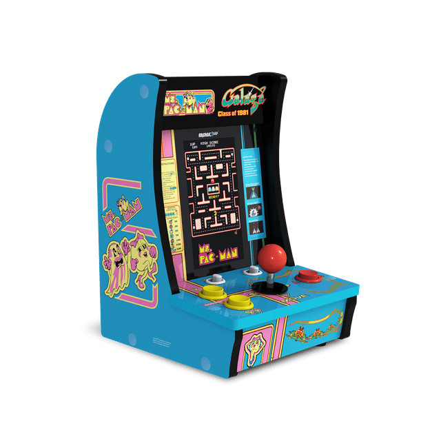 Open Box Ms. PAC-Man/Galaga Countercade – 3-in-1 Arcade Tabletop Retro Console