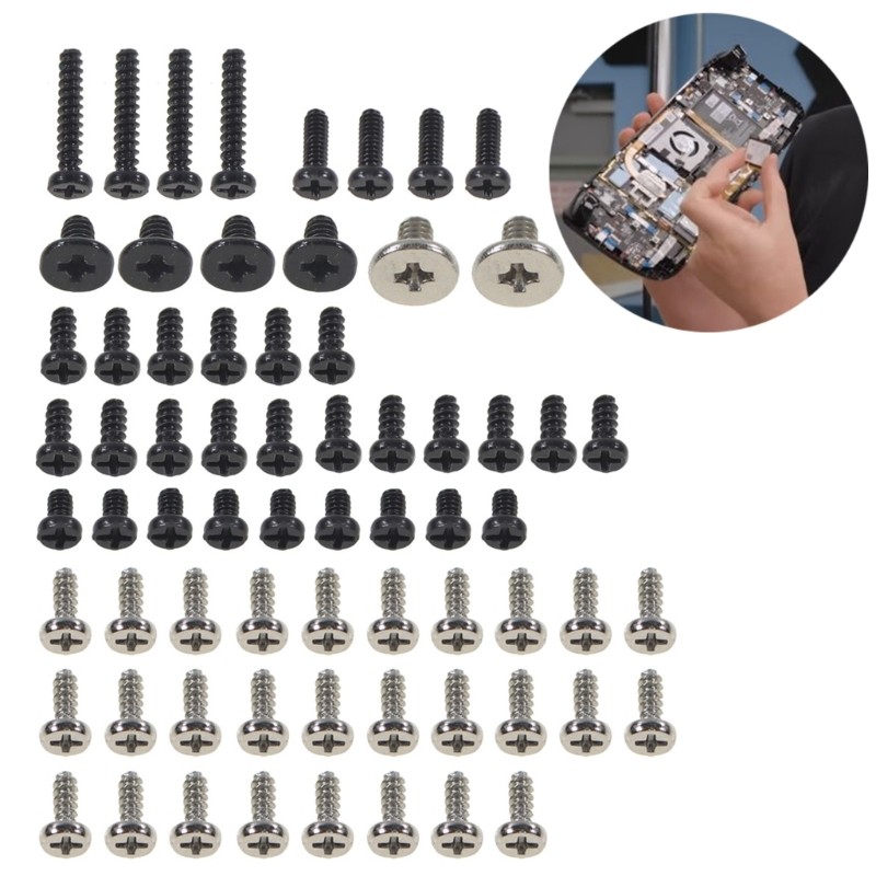 68Pcs/set Essential Replacement Screws for SteamDeck Gaming Console Repair