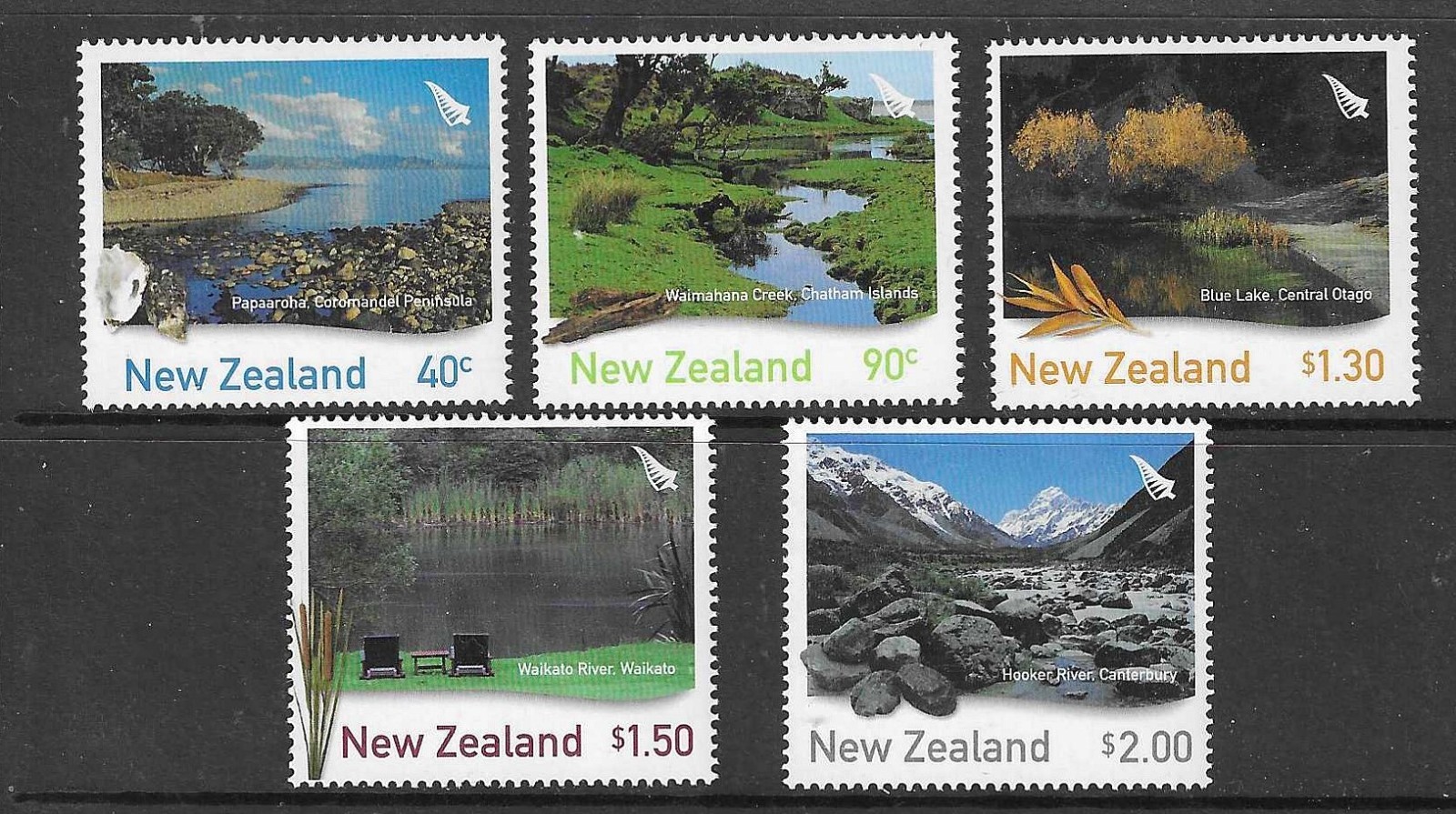 NEW ZEALAND SG2630/4 2003 NEW ZEALAND WATERWAYS MNH