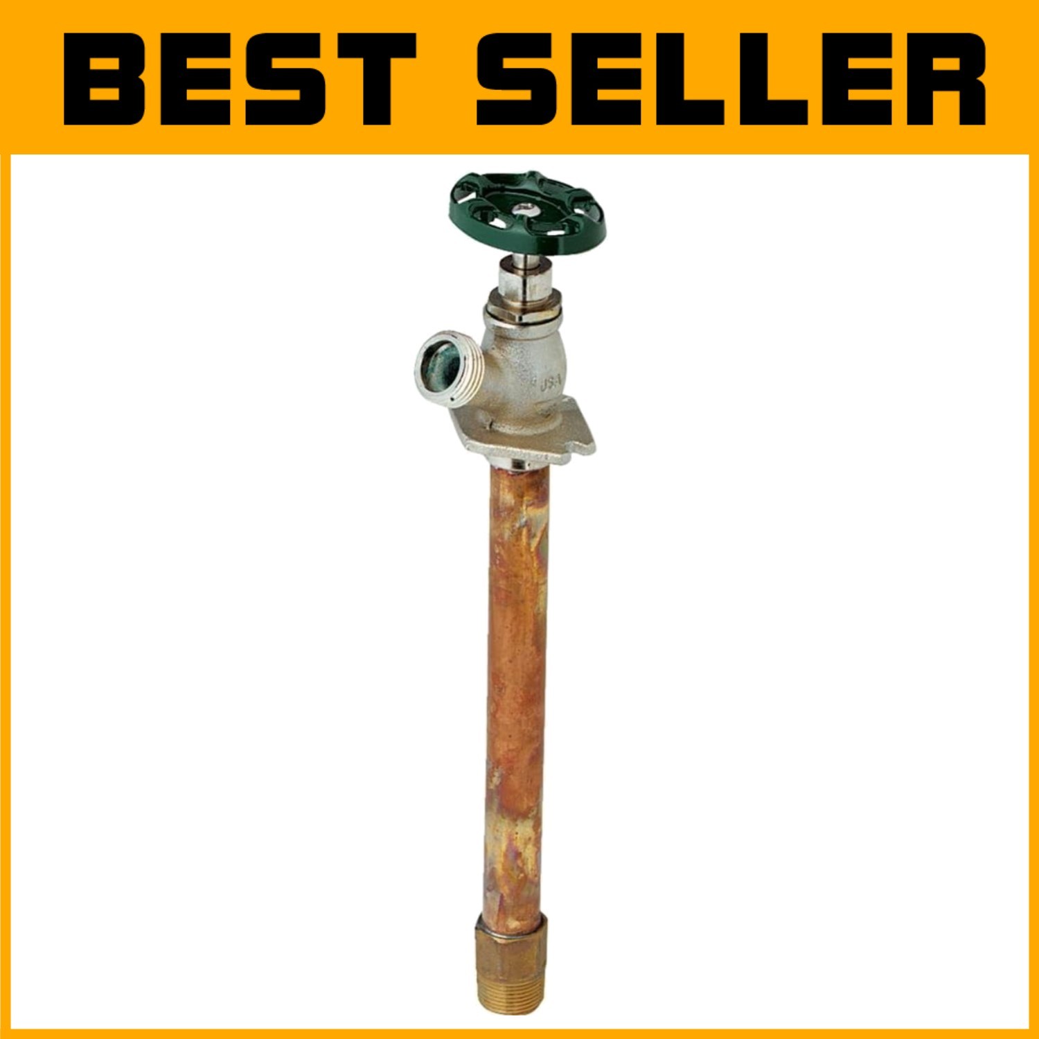 8" Red Brass Hydrant Faucet - Lead-Free, Easy Installation