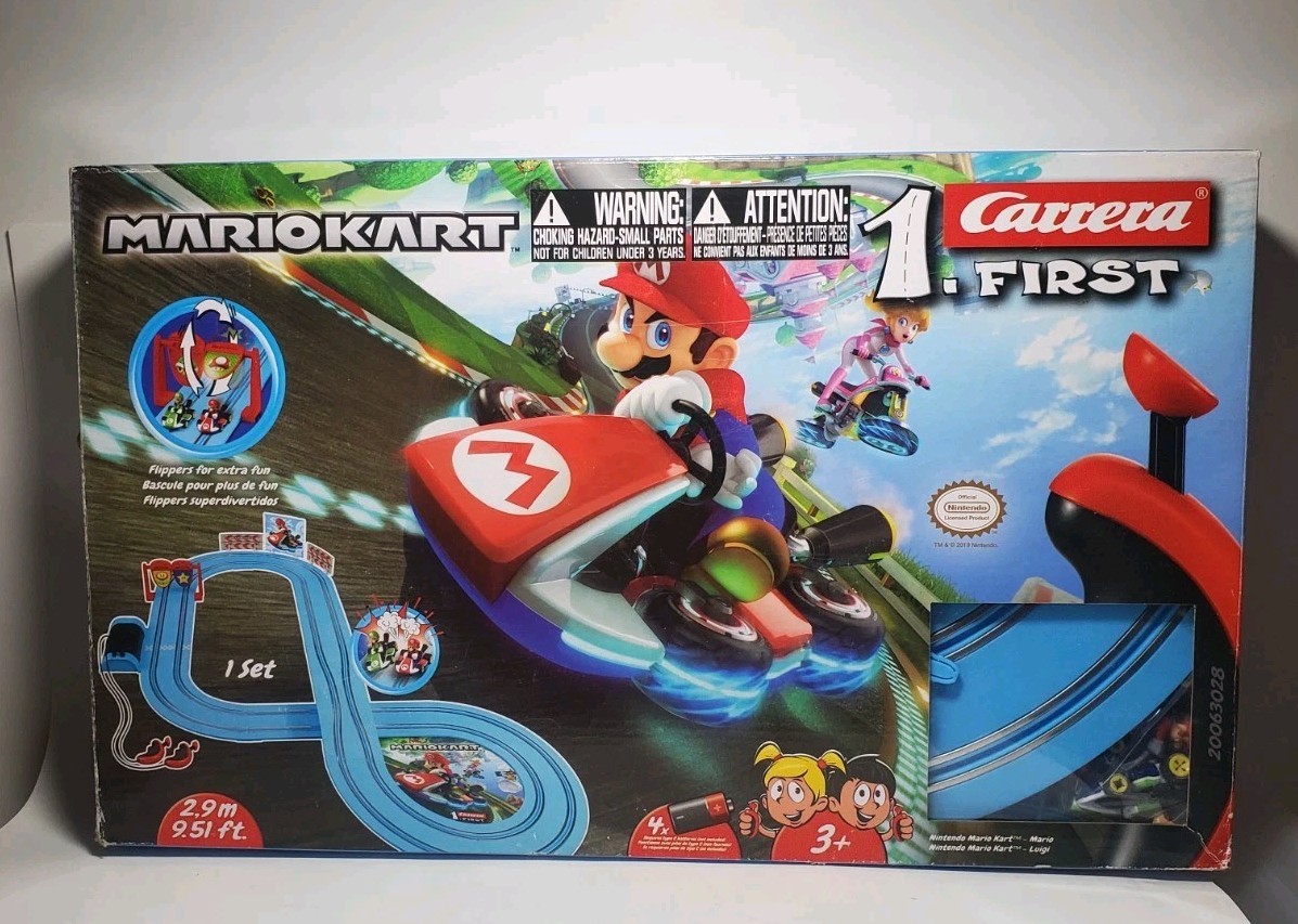 Mario Kart Theme Carrera First Mario Luigi Figures Full Track Tested