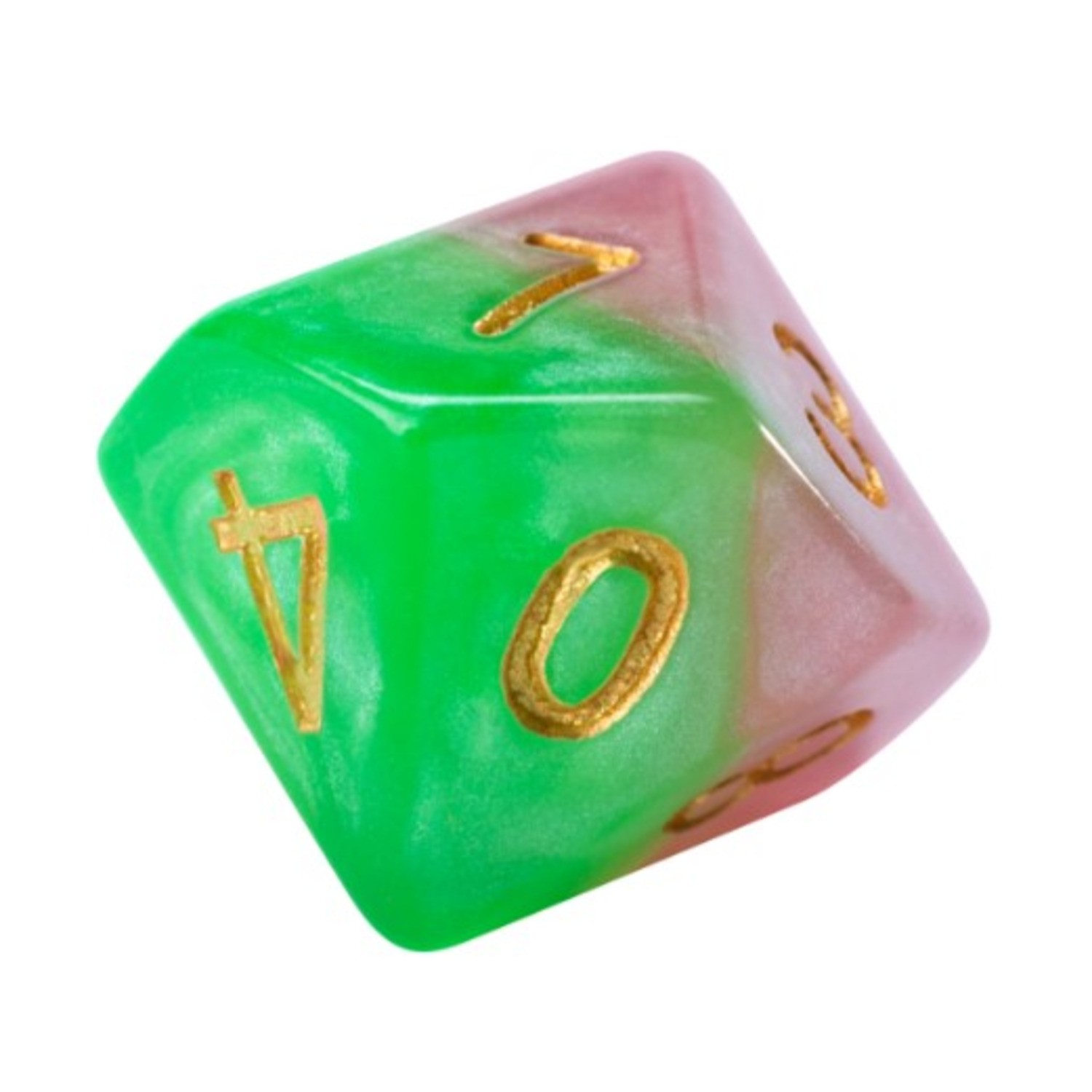 Gate Keeper Halfsies Dice 10d10 Dice Set Rose Dice (10) New