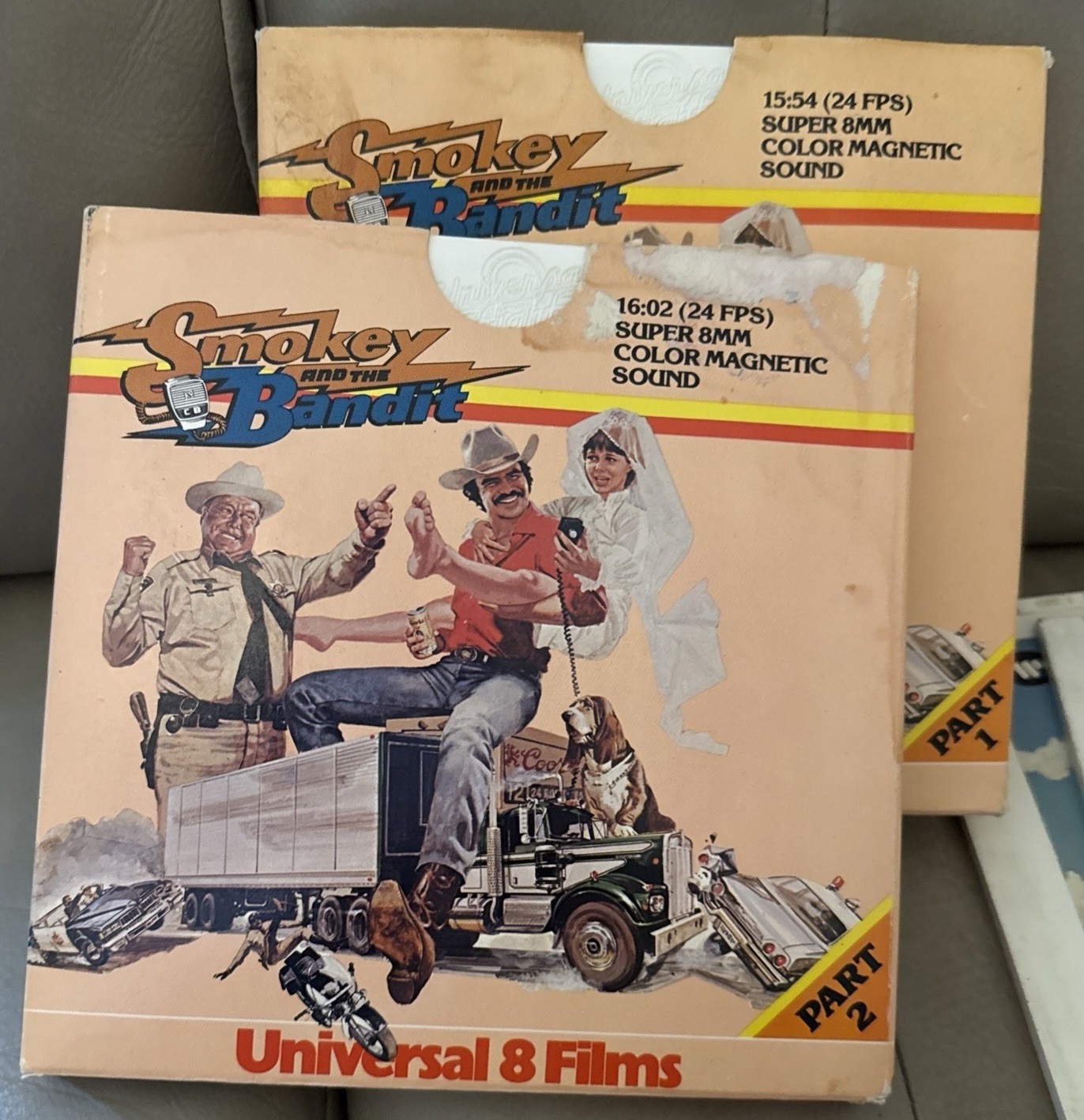 Smokey and the Bandit (1977) Super 8mm Film SET - Part1 & 2 Color Magnetic Sound