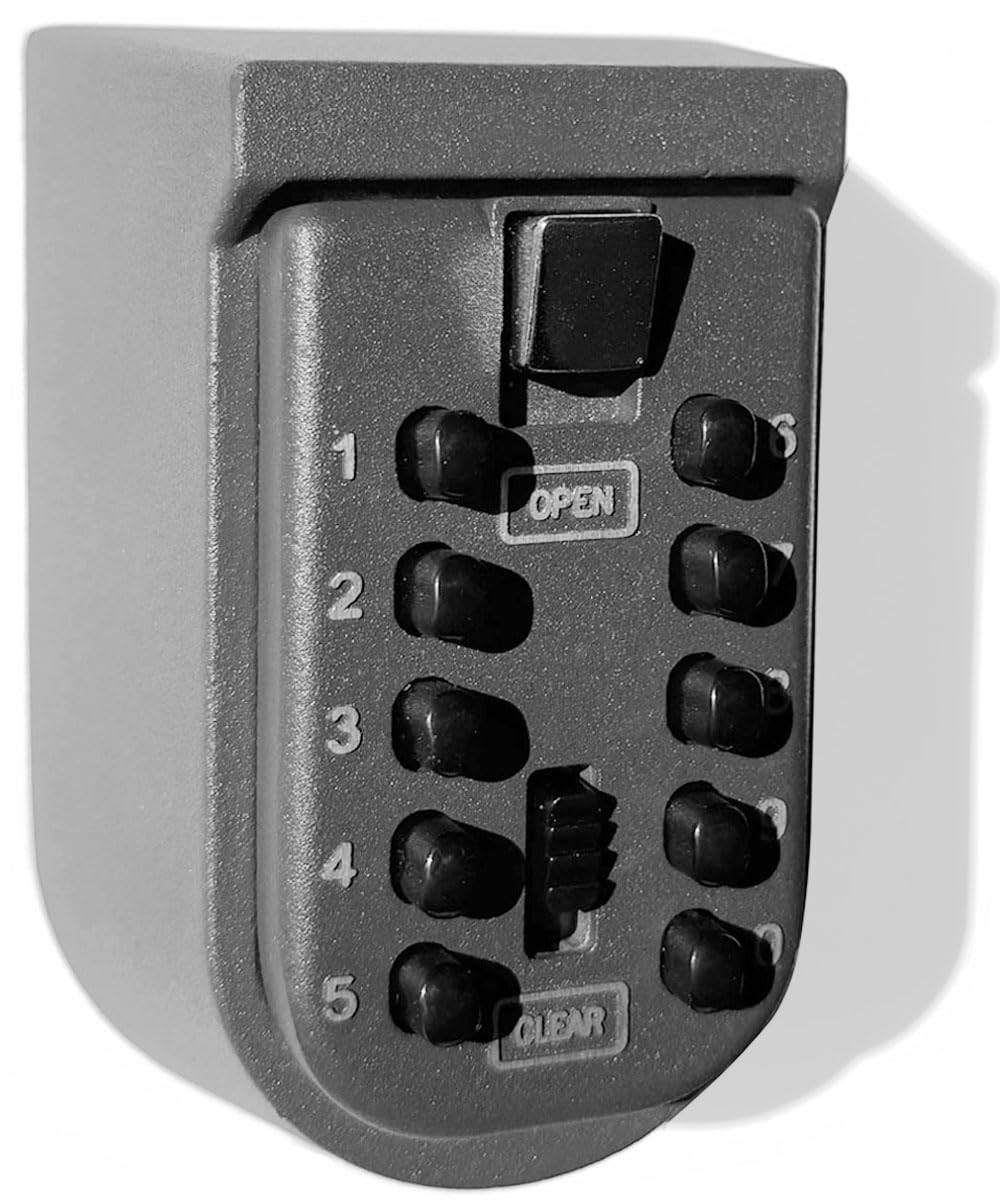 Key Lock Box for Outside Wall 105mm x 65mm x 55mm, Aluminum + Zinc alloy 1lb 