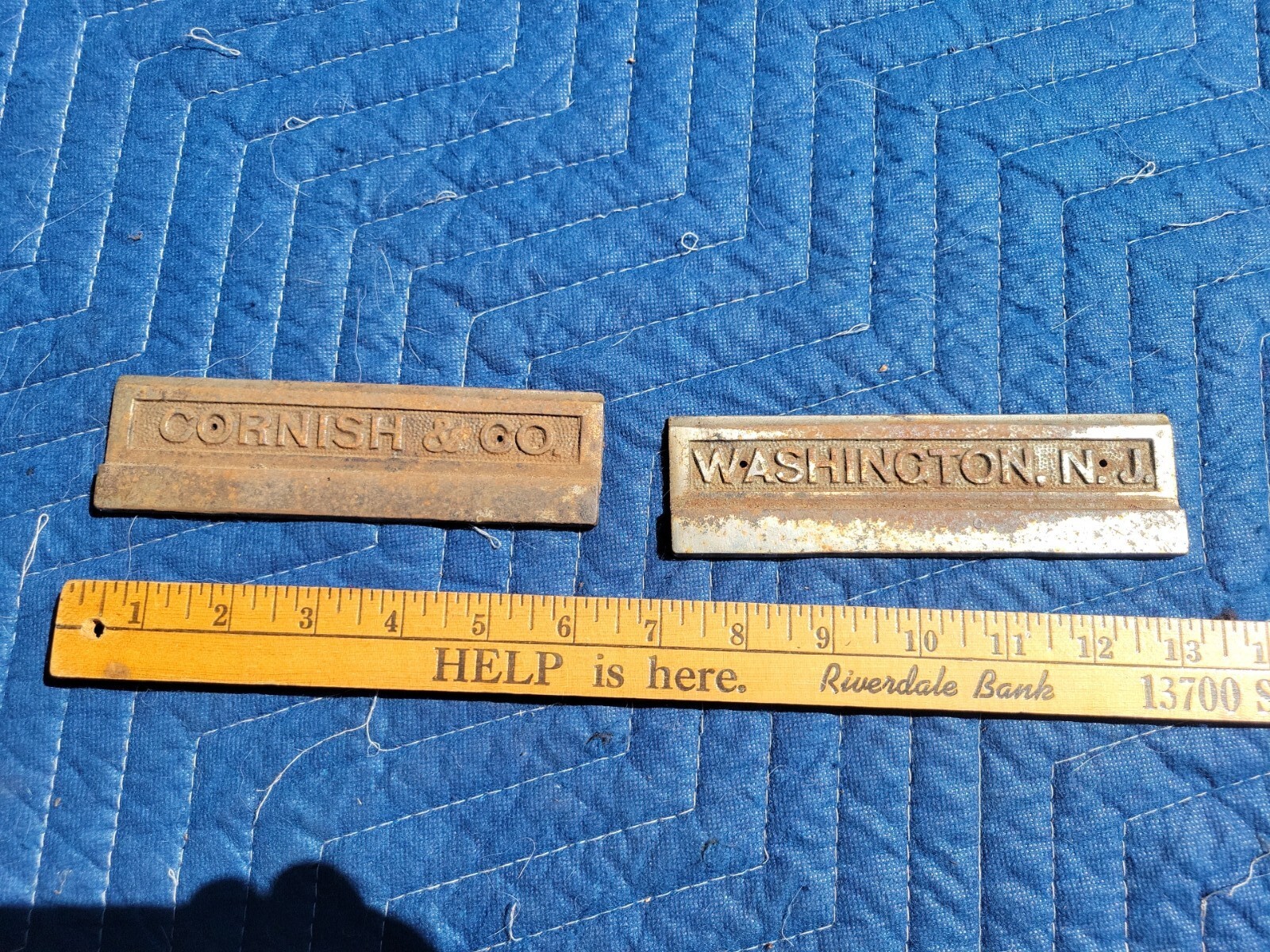 1901 Cornish Pump Organ Pair of Pedal Plates #0818 