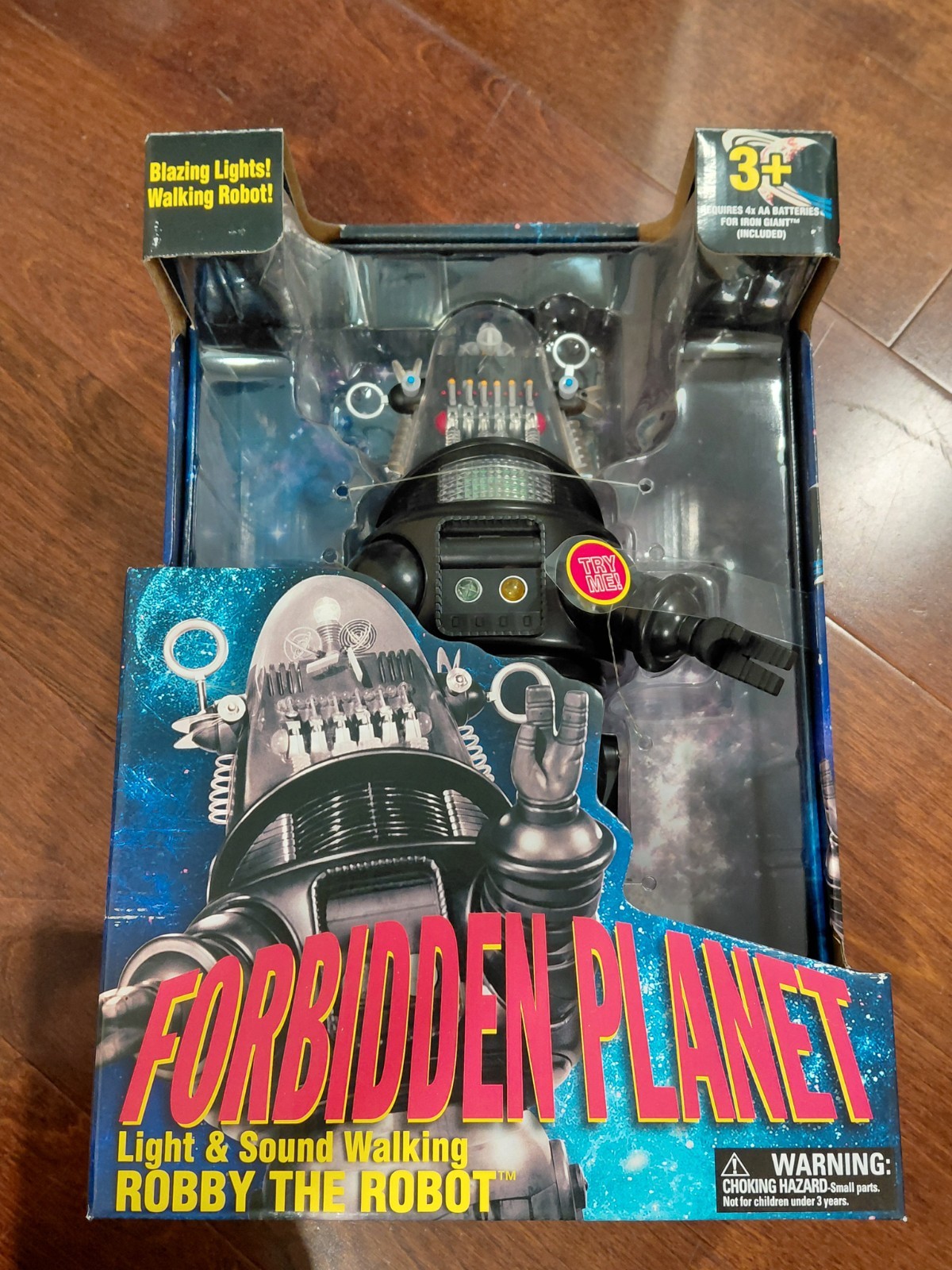 Forbidden Planet Robby The Robot Figure with Light & Walking Sound 14" Tall.
