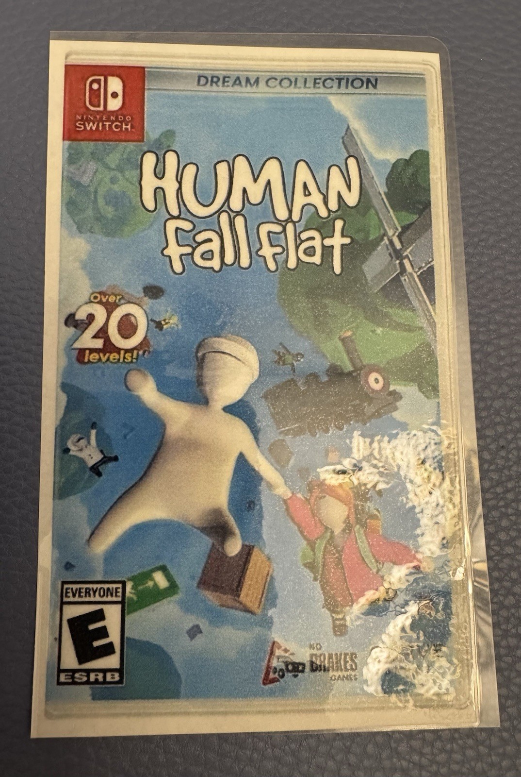 Human Fall Flat Nintendo Switch Laminated Store Shelf ***Display Card ***ONLY