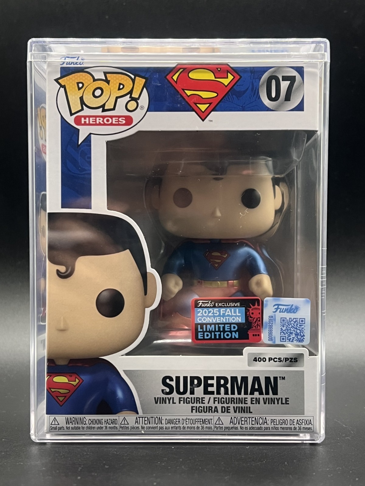 SUPERMAN Metallic NYCC Shared Exclusive #17 Funko POP! Limited Edition 400 Pcs