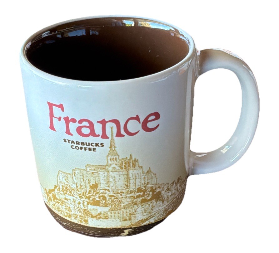 Starbucks France Mini Mug 3oz Demitasse Global Icon Mont Saint Michel 2013