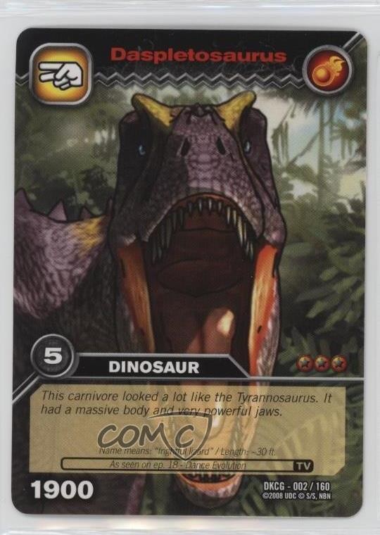 2008 Dinosaur King Trading Card Game Series 1: Daspletosaurus #DKCG-002