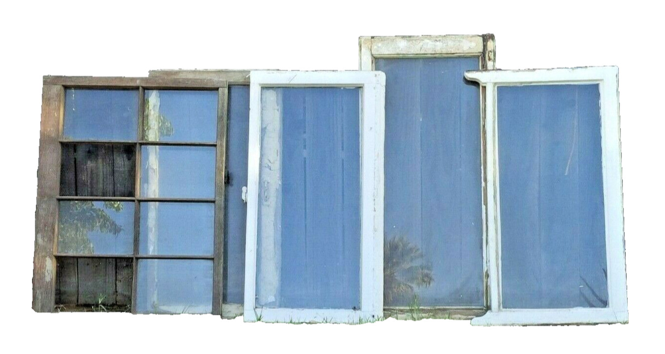 Antique Window Lot Architectural Salvage California Farmhouse SHIPPING AVAILABLE