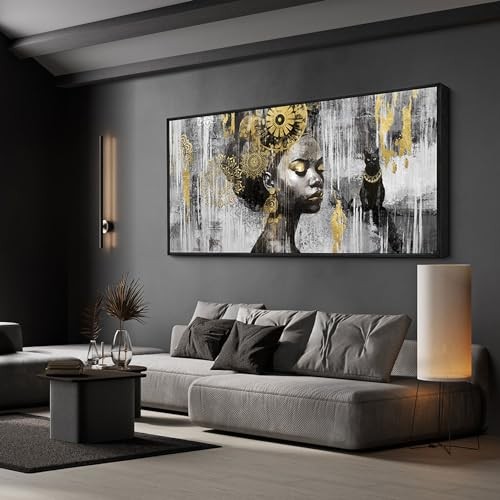  Black Wall Art - African American Black Girl Wall Art 20x40 Black Beauty