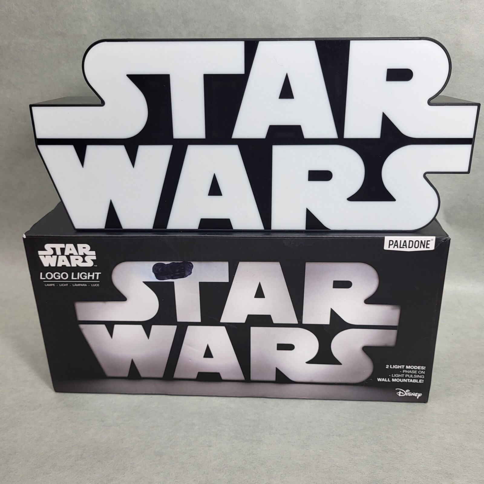 Paladone Star Wars Logo Light,  Freestanding or Wall Mountable, Disney