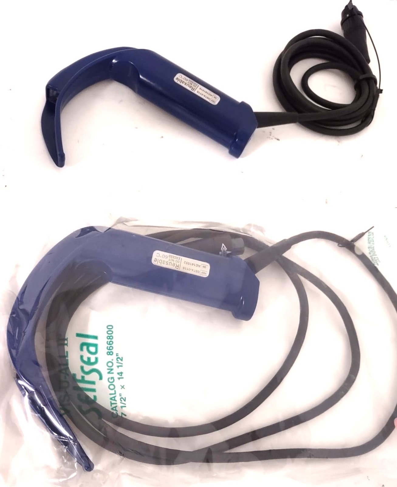 Lot of 2 GlideScope Reusable GVL3 Camera Blade 0574-0116