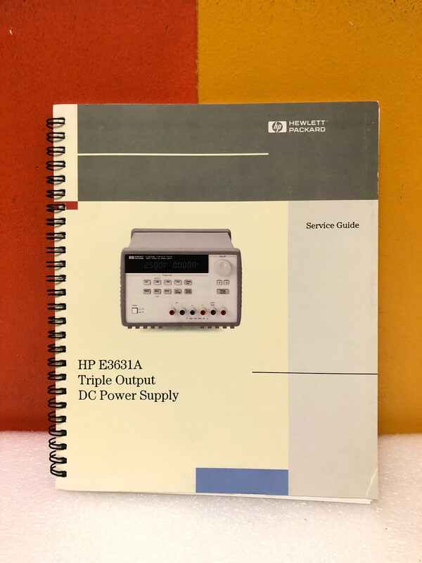 HP E3631-90011 E3631A Triple Output DC Power Supply Service Guide