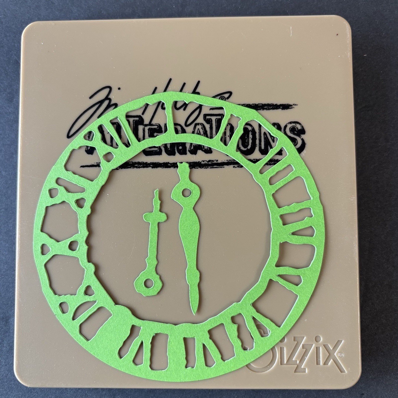 Tim Holtz Alterations Weathered Clock Metal Cutting Die 657190 Sizzix Bigz