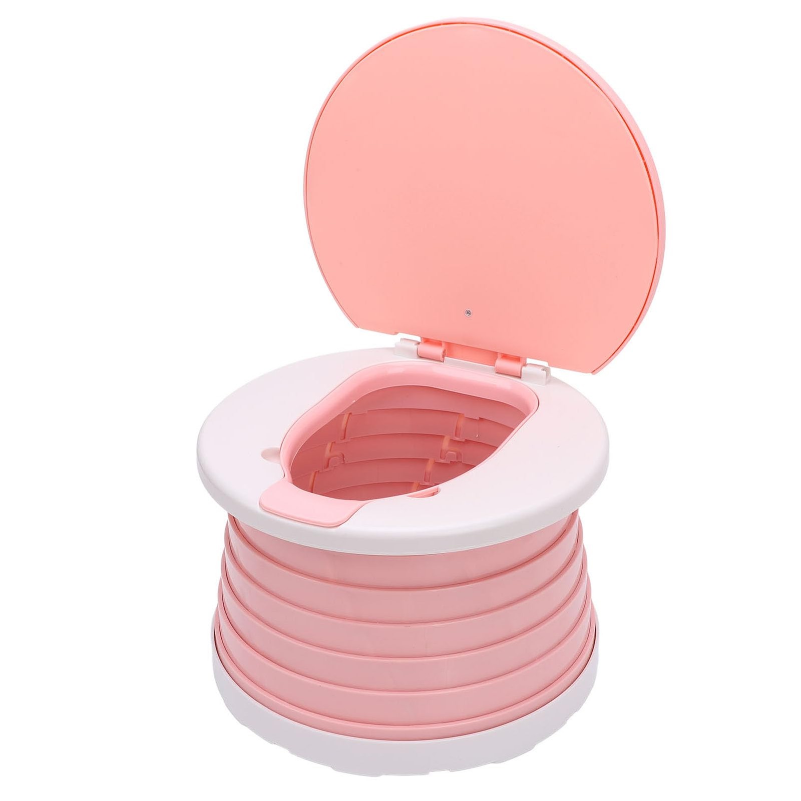 Kids Portable Toilet Foldable Potty Training Seat Indoor Outdoor Adjustable Heig