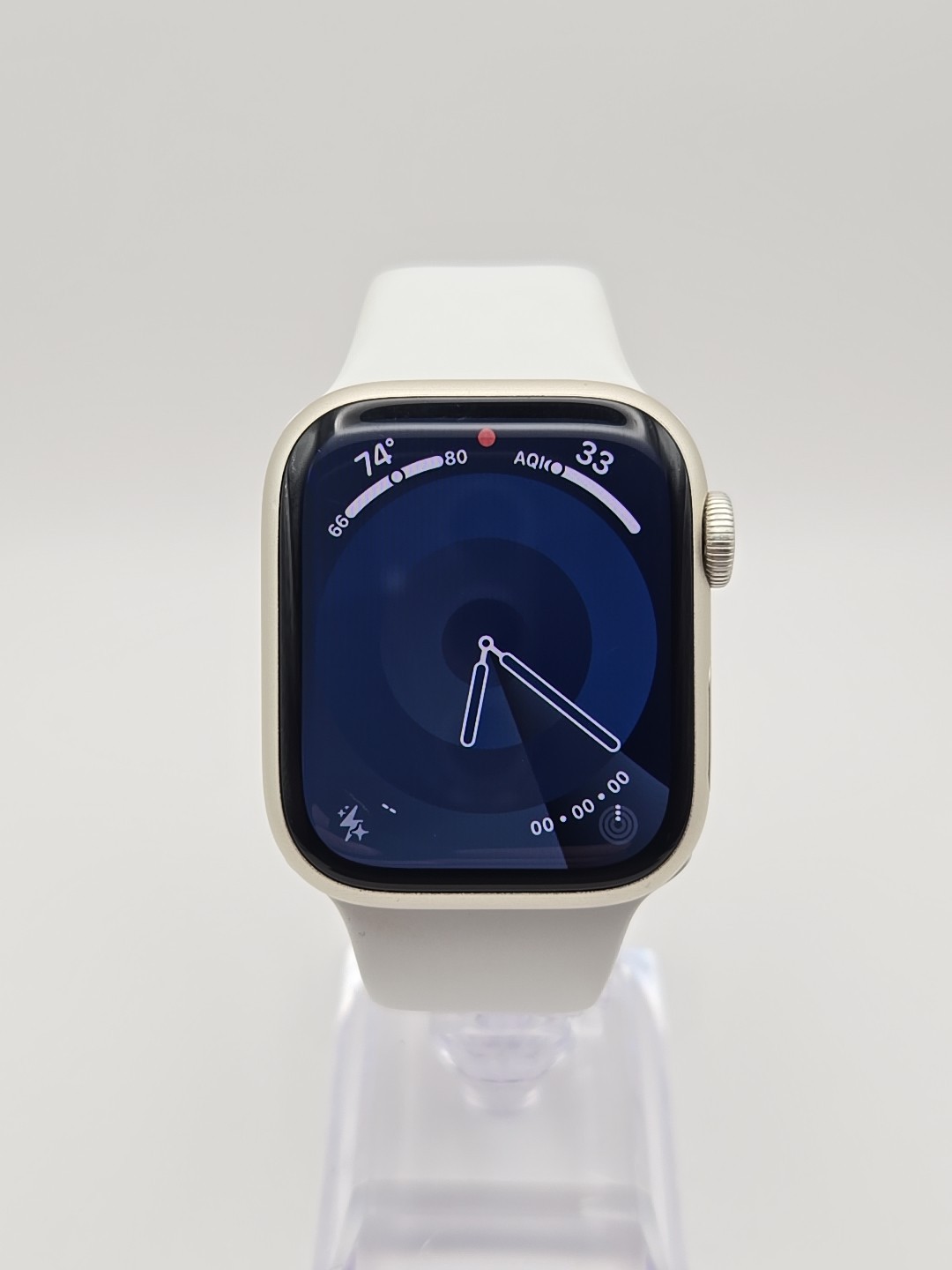 Apple Watch Series 7 41mm GPS WiFi A2473 Starlight Aluminum Sport 94% Battery