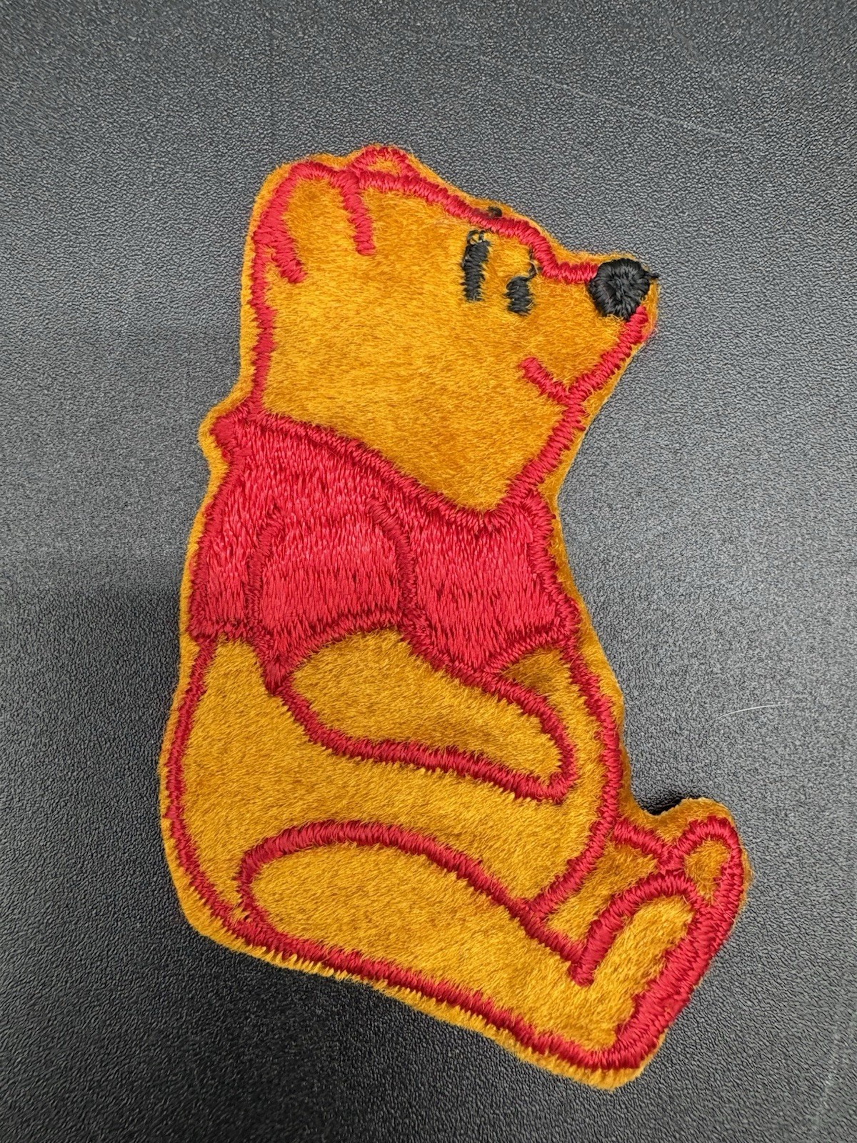 Vintage Winnie the Pooh Embroidered Patch Disney Bear Iron/Sew On ~3”